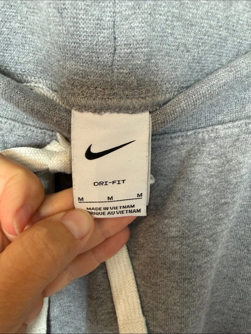 Nike mens Gray Drawstring Fleece Joggers